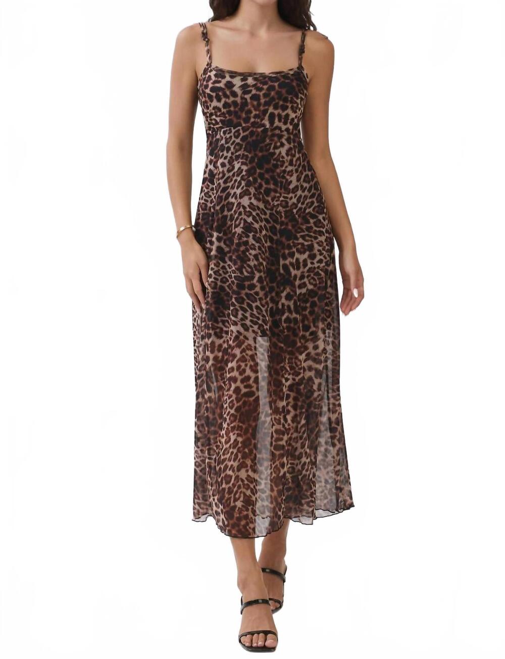 NEW HEART & HIPS soft & luxe dress in cheetah